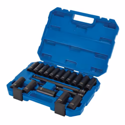 Draper HI-TORQ&#174; Metric Deep Impact Socket Set, 1/2"" Sq. Dr. (19 Piece)
