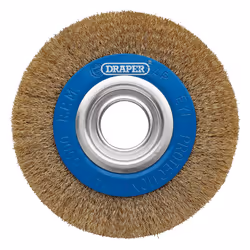 Draper BENCH GRINDER WIRE WHEEL 150MM 08066 Brassed Steel Bench Grinder Wire Wheel Brushes