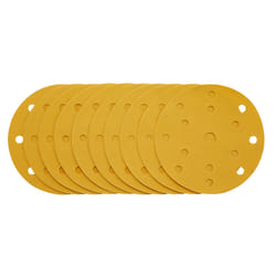 Draper 150MM GOLD SAND DISC 400G 15DE 08478 Gold Sanding Discs with Hook & Loop, 150mm, 15 Dust Extraction Holes (Pack of 10)