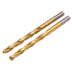 Draper TITANIUM DRILL BIT 6.0MM X2 08869 HSS Titanium Nitride Coated Drill Bits
