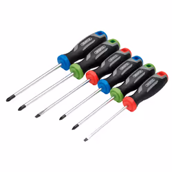 Draper SET 3 - 6PC SET - REGULAR (S) Soft Grip Screwdriver Set (6 Piece)