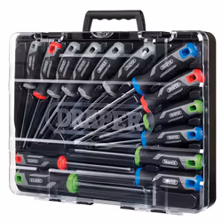 Draper SET 7 - 14PC SET - REGULAR (L) Soft Grip Screwdriver Set with Draper TX-STARÃ (14 Piece)