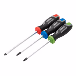 Draper SET 1 - 3PC SET - POUND THRU S Pound Thru Soft Grip Screwdriver Set (3 Piece)