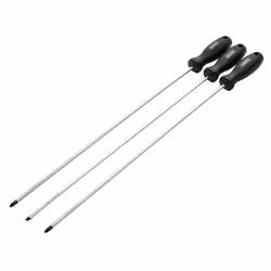 Draper SET 1- 3PC SET - LONG Long Reach Hard Grip Screwdriver Set (3 Piece)