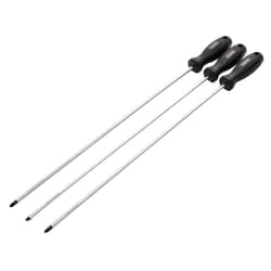 Draper SET 1- 3PC SET - LONG Long Reach Hard Grip Screwdriver Set (3 Piece)