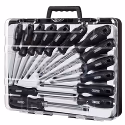 Draper SET 6 - 14PC SET - REGULAR(L2) Hard Grip Screwdriver Set with Draper TX-STARÃ (14 Piece)
