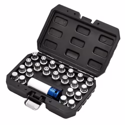 Draper VAG LOCKINGWHEEL SOCKETSET23PC 13600 13600 VAG Locking Wheel Socket Set (23 Piece)