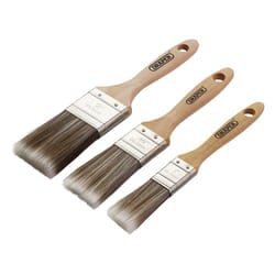 Draper 3PC PAINT BRUSH SET - W-HANDLE Wood Handle Paint Brush Set (3 Piece)
