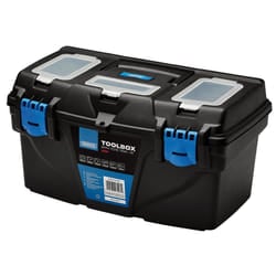 Draper 19" PLASTIC TOOLBOX WITH TRAY Plastic Toolboxes with Tote Tray