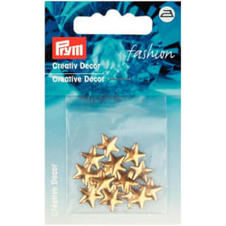Prym Star Metal Studs  Gold - per pack of 14