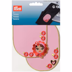 Prym Hearts Flowers Dolls Patches  Multicoloured - per pack of 2
