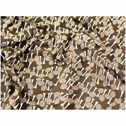 Minerva Cotton Lawn Fabric Brown - per metre