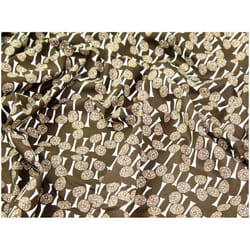 Minerva Cotton Lawn Fabric Brown - per metre