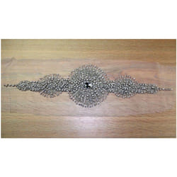 Diamante Crystal Appliques  Silver - each