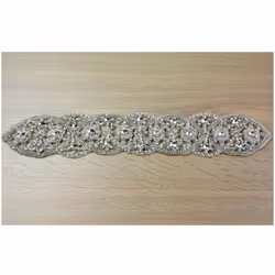 Diamante Crystal Appliques  Silver - each