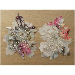 Floral Appliques  Multicoloured - per pack of 2