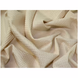 Minerva Cotton Waffle Fabric Natural - per metre