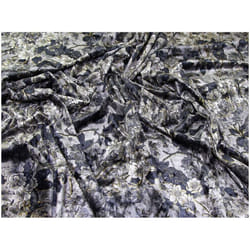 Minerva Velvet Stretch Knit Fabric Silver - per metre