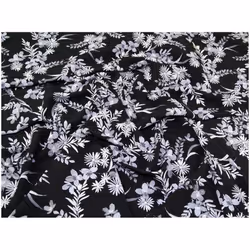 Minerva Morrocaine Crepe Fabric Black - per metre