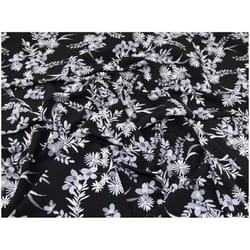 Minerva Morrocaine Crepe Fabric Black - per metre