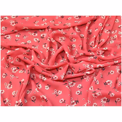 Minerva Polyester Georgette - per metre - Coral Pink