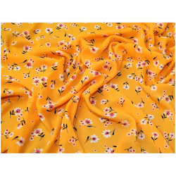Minerva Polyester Georgette - per metre - Orange Yellow