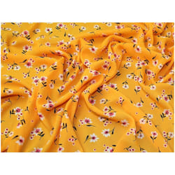 Minerva Polyester Georgette - per metre - Orange Yellow