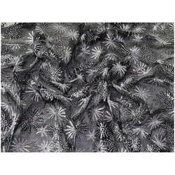 Minerva Sequin Lace Fabric Black & Silver - per metre