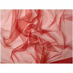Minerva Glitter Tulle Net - per metre - Crimson
