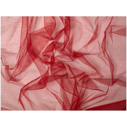 Minerva Glitter Tulle Net - per metre - Crimson