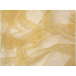 Minerva Glitter Tulle Net - per metre - Gold