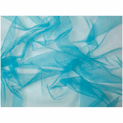 Minerva Glitter Tulle Net - per metre - Marina