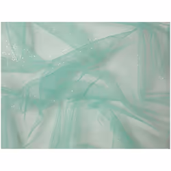 Minerva Glitter Tulle Net - per metre - Mint Green