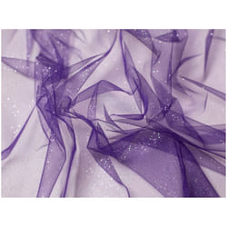 Minerva Glitter Tulle Net - per metre - Purple