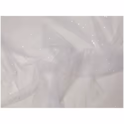 Minerva Glitter Tulle Net - per metre - White