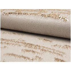 Minerva Reversible Flip Sequin Mesh Fabric Gold & Cream - per metre