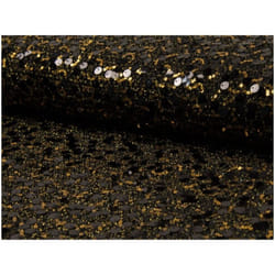 Minerva Sequin Mesh Fabric Gold - per metre