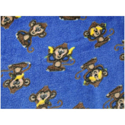 Minerva Plush Cuddle Fleece Fabric Royal Blue - per metre
