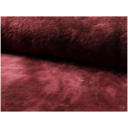 Minerva Fantasy Faux Fur Fabric Bordeaux - per metre
