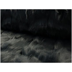 Minerva Fantasy Faux Fur Fabric Grey - per metre