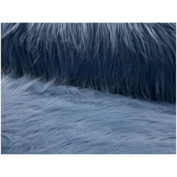 Minerva Fantasy Faux Fur Fabric Dusty Blue - per metre