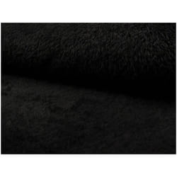 Minerva Monaco Faux Fur Fabric Black - per metre