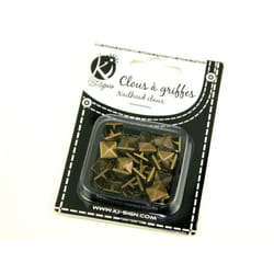 Pyramid Metal Studs  Antique Brass - per pack of 30