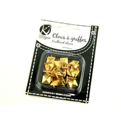 Pyramid Metal Studs  Gold - per pack of 30
