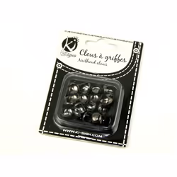 Round Metal Studs Gunmetal - per pack of 30