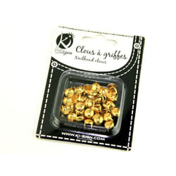 Round Metal Studs  Gunmetal - per pack of 50