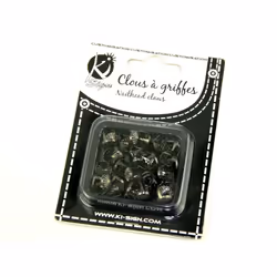 Round Metal Studs Gunmetal - per pack of 40