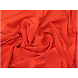 Minerva Juliet Smooth Peachskin Crepe Fabric - per metre - Red