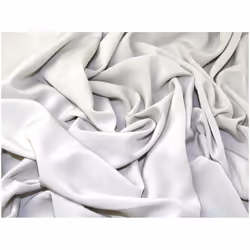 Minerva Juliet Smooth Peachskin Crepe Fabric - per metre - Grey