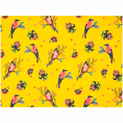 Minerva Loop Back French Terry Stretch Knit Fabric Yellow - per metre